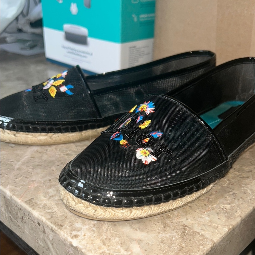 Dior Women's Black Embroidered Loafers - Picture 3 of 4